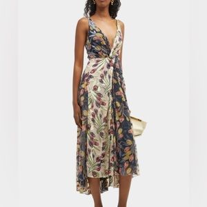 *NEVER WORN* Cinq A Sept plunging v-neck dress perfect for wineries & weddings.